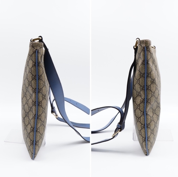 AN34❤️ GUCCI GG Plus Monogram Flat Messenger Bag - Picture 6 of 14